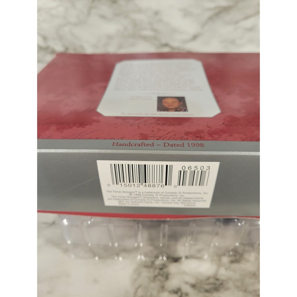 Hallmark The Three Stooges Keepsake Ornament 1998 Vintage Larry Moe Curly - Picture 6 of 6